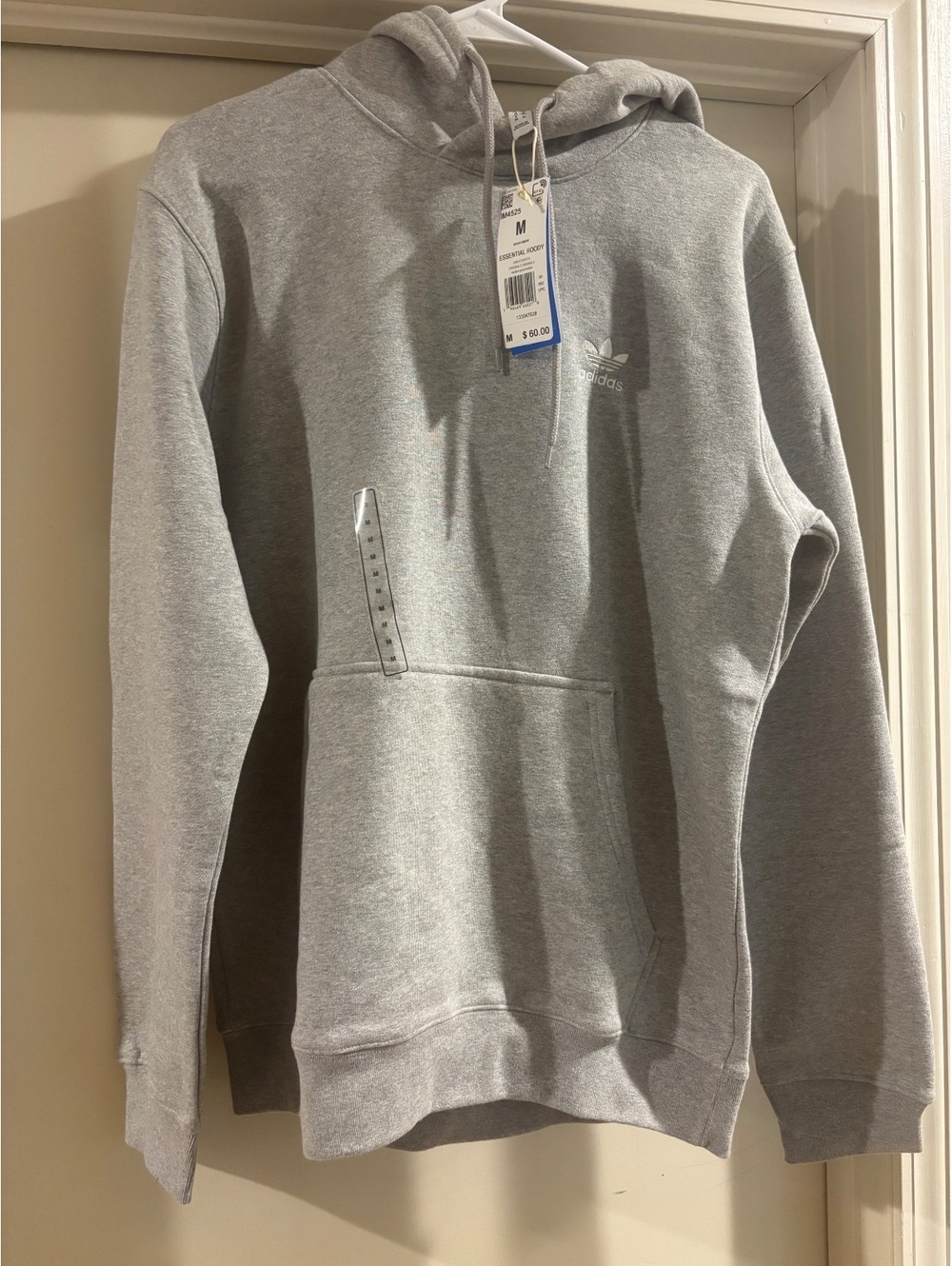 adidas Originals Adicolor Essentials Trefoil Hoodie Men M Gray NWT